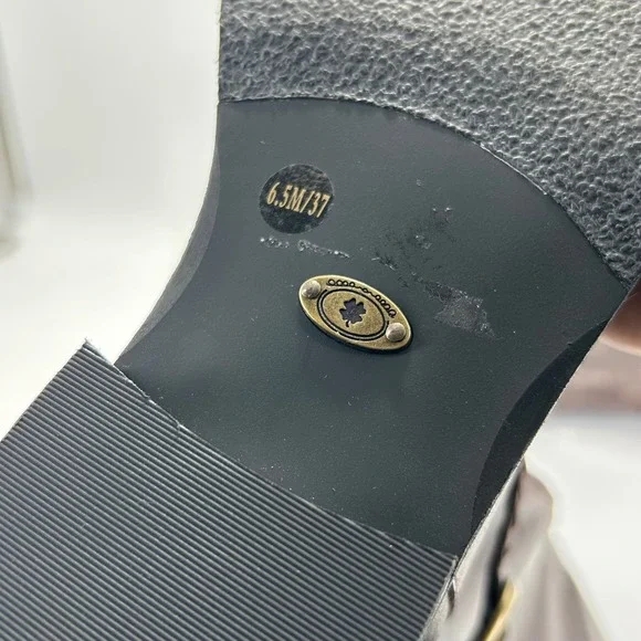 Lucky Brand Size 6.5 Brown Leather Riding Boots NEW Maltet Braided $220 - Picture 5 of 13